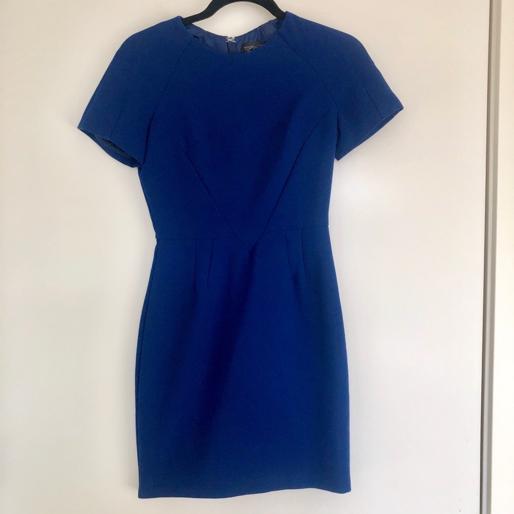 Topshop blue mini dress